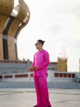 Bộ bà ba phi bóng hồng cánh sen - Có bộ bà ba Bigsize- may sỉ bà ba toàn quốc - May bộ bà ba theo yêu cầu 9