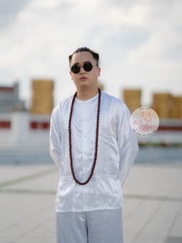 Áo lẻ bà ba nam phi bóng vàng đồng/ xanh dương/ đỏ đô/ trắng/ hồng sen/ xanh lá - Có áo bà ba nam lẻ Bigsize 5