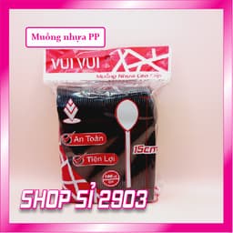 (COMBO 3 bịch = 300 CÁI) muỗng nhựa cao cấp dùng 1 lần - Muỗng nhựa 15 cm 6