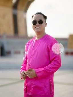 BIGSIZE Bộ bà ba phi bóng hồng cánh sen - Có bộ bà ba Bigsize- may sỉ bà ba toàn quốc - May bộ bà ba theo yêu cầu 5