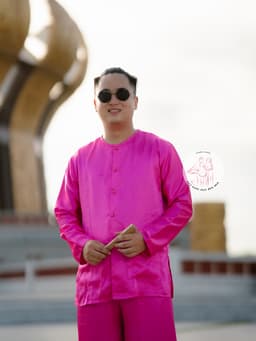 BIGSIZE Bộ bà ba phi bóng hồng cánh sen - Có bộ bà ba Bigsize- may sỉ bà ba toàn quốc - May bộ bà ba theo yêu cầu 6