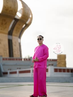 BIGSIZE Bộ bà ba phi bóng hồng cánh sen - Có bộ bà ba Bigsize- may sỉ bà ba toàn quốc - May bộ bà ba theo yêu cầu 7