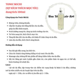 Tonic Michi kích thích mọc tóc, ngăn rụng, cung cấp dưỡng chất cho da đầu 100ml made in Korea 9