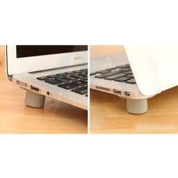 Bộ 4 Nút Chống Nóng Laptop Bằng Silicon và Giá Đỡ Laptop 2 Thanh Chữ X (Nhôm Đúc)/ (Loại Nhựa) 6