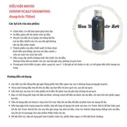 gội xả mọc tóc kiềm dầu,ngăn rụng chống gàu,nấm,ngứa Bộ sản phẩm gội,xả Michi và xả da đầu 4