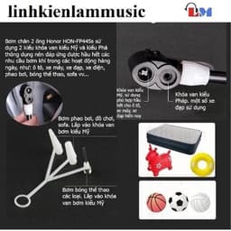 Bơm Đạp Xe Máy Ô Tô 2 Ống USA Standar và Máy Bơm Lốp Xe 2 Ống Hơi Da Li Shen . 6