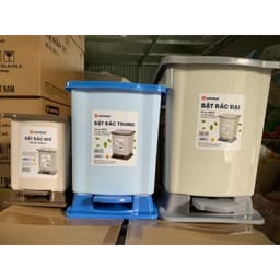 Thùng rác đạp chân gia đình có nắp bật nhựa PP cao cấp Việt Nhật đa dạng kích cỡ 8
