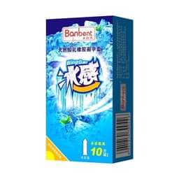Bao cao su siêu mỏng 001 BANBENT Biggan hương bạc hà mát lạnh, 10 chiếc 6