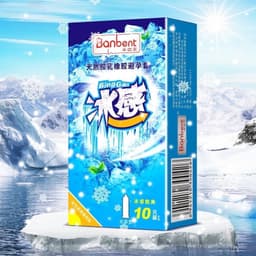 Bao cao su siêu mỏng 001 BANBENT Biggan hương bạc hà mát lạnh, 10 chiếc 3