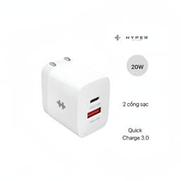 Củ sạc nhanh 2 cổng chính hãng HyperJuice 20W Charger 2