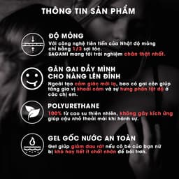 Bao cao su Sagami Green gân gai hộp 10 chiếc chính hãng 6