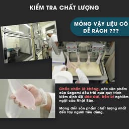 Bao cao su Sagami Green gân gai hộp 10 chiếc chính hãng 7