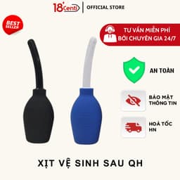 Dụng cụ thụt rửa hậu môn bình xịt rửa vệ sinh âm đạo phụ nữ hỗ trợ điều trị phụ khoa nhựa cao su 1