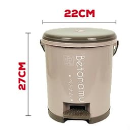 Thùng rác đạp chân tròn dung tích 5 lít nhựa Việt Nhật thông minh cao cấp Hằng Đồng Nát 8024 6