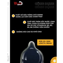 Bao cao su siêu mỏng Kimono màu vàng 0.01mm hộp 12 cái không mùi cấp ẩm bôi trơn chính hãng 4