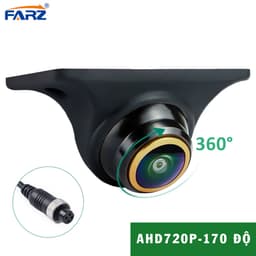 Camera lề xe tải viền vàng độ phân giải AHD720P góc quy 170 độ,chân cắm GX12,điện áp từ 12V-24V 1