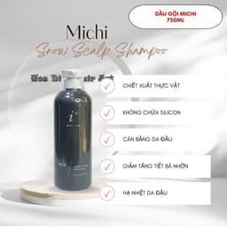 Bộ dầu gội tẩy da chết da đầu, kiềm dầu,mọc tóc,ngăn rụng và gàu,nấm,ngứa Michi hàng chính hãng 2