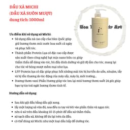 Bộ dầu gội xả Michi chống rụng tóc kiềm dầu,mọc tóc,ngăn rụng chống gàu,nấm,ngứa, mềm mượt Hàn Quốc 9