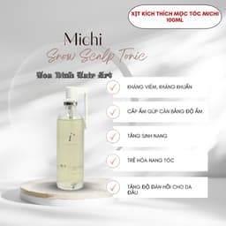 Bộ dầu gội, xả khô, tonic Michi giúp mọc tóc,ngăn rụng và gàu,nấm,ngứa, tẩy da chết da đầu Hàn Quốc 3