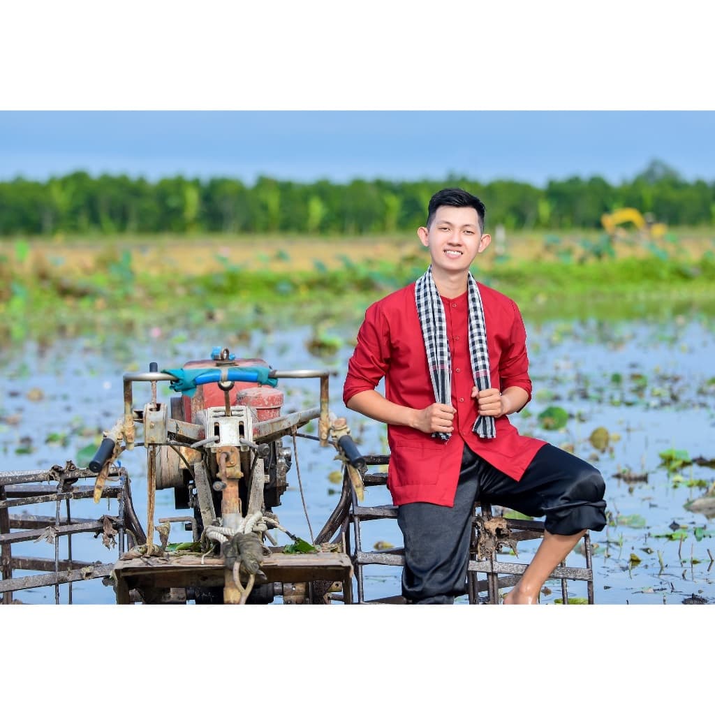 Bộ bà ba phối áo cate đỏ quần phi đen - Có bộ bà ba Bigsize- may sỉ bà ba toàn quốc - May bộ bà ba theo yêu cầu
