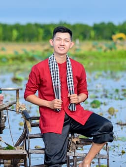 Bộ bà ba phối áo cate đỏ quần phi đen - Có bộ bà ba Bigsize- may sỉ bà ba toàn quốc - May bộ bà ba theo yêu cầu 8