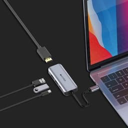 HUB chuyển đổi chính hãng HyperDriver 4 trong 1 chuyển type c sang hdmi 4k 8