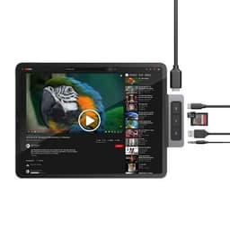 Bộ chuyển đổi chính hãng Hyperdrive Media 6 trong 1 HDMI 4K/60Hz USB-Hub 4