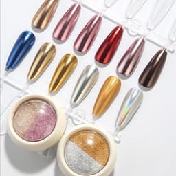 Tráng gương nén ombre 2 màu siêu HOT ngành nail [ NAILS SUPPLY ] 1