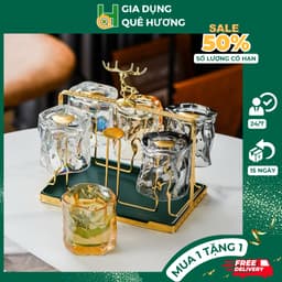 Bộ 6 Cốc Thuỷ Tinh Xoắn Màu Sắc Bộ Ly Xoắn Phong Cách Hàn Quốc Cốc Thủy Tinh Decor Uống Nước Cao Cấp 1