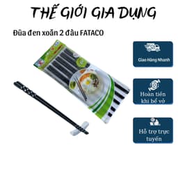 Bộ 10 đôi đũa nhựa đen- chịu nhiệt cao- kháng khuẩn tốt 4
