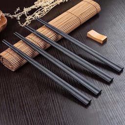 Bộ 10 đôi đũa nhựa đen- chịu nhiệt cao- kháng khuẩn tốt 8