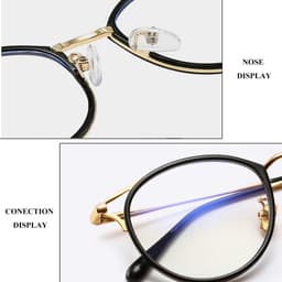 Gọng kính cận thời trang nữ ANDU EYEWEAR dáng mắt mèo chống tia UV chất liệu kim loại - 22007 7