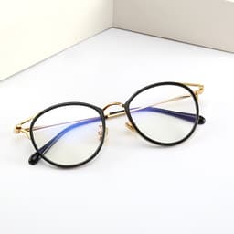 Gọng kính cận thời trang nữ ANDU EYEWEAR dáng mắt mèo chống tia UV chất liệu kim loại - 22007 4