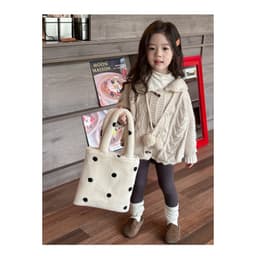 Sét áo len cổ điển và quần legging thun xinh xắn cho bé gái - thời trang Quảng Châu. 2