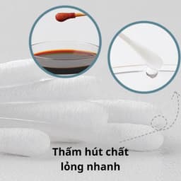 Tăm bông sơ sinh VCool (Hộp 200 que) Kháng Khuẩn Vệ Sinh Tai Mắt Mũi Cho Bé Sơ Sinh 6