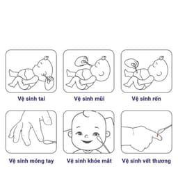 Tăm bông sơ sinh VCool (Hộp 200 que) Kháng Khuẩn Vệ Sinh Tai Mắt Mũi Cho Bé Sơ Sinh 3
