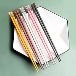 Đũa ăn cơm , SET 10 đôi đũa sợi thủy tinh Nhật Bản kháng khuẩn chống ẩm mốc, Đũa ăn sợi thuỷ tinh chịu nhiệt 6