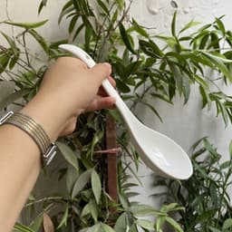 Muôi Canh Thìa Sứ Trắng Cao Cấp Sang Trọng Phong Cách Bắc Âu Độ Bền Cao M37 7