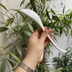Muôi Canh Thìa Sứ Trắng Cao Cấp Sang Trọng Phong Cách Bắc Âu Độ Bền Cao M37 9