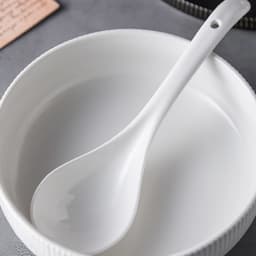 Muôi Canh Thìa Sứ Trắng Cao Cấp Sang Trọng Phong Cách Bắc Âu Độ Bền Cao M37 4