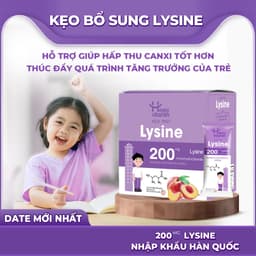 Kẹo mút bổ sung Lysine Hữu Cơ - Happy Vitamin - Hỗ trợ giúp hấp thu Canxi tốt hơn - Hộp 25 Que 4