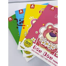 Combo 10 Cuốn Tập/ Vở Thành Đạt, Mẫu Gấu Dâu Định Lượng 80gr, 96 trang, 4-5 Ôly, Loại Dày Không Lem, Chất Lượng Tốt 5