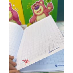 Combo 10 Cuốn Tập/ Vở Thành Đạt, Mẫu Gấu Dâu Định Lượng 80gr, 96 trang, 4-5 Ôly, Loại Dày Không Lem, Chất Lượng Tốt 9