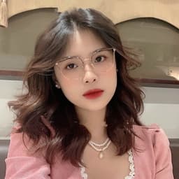 Gọng kính cận thời trang nữ ANDU EYEWEAR dáng tròn cánh tiên chống UV chất liệu kim loại - 2067 7