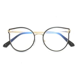 Gọng kính cận thời trang nữ ANDU EYEWEAR dáng tròn cánh tiên chống UV chất liệu kim loại - 2067 4