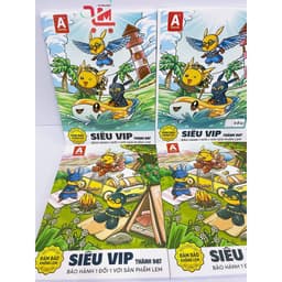 Lốc 10 Cuốn Tập/ Vở Siêu Vip Thành Đạt 4,5 Ô Ly 96tr- Đảm Bảo Không Lem [Định Lượng 120gsm) - Giao Mẫu Ngẫu Nhiên 1