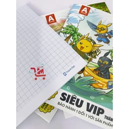 Lốc 10 Cuốn Tập/ Vở Siêu Vip Thành Đạt 4,5 Ô Ly 96tr- Đảm Bảo Không Lem [Định Lượng 120gsm) - Giao Mẫu Ngẫu Nhiên 6