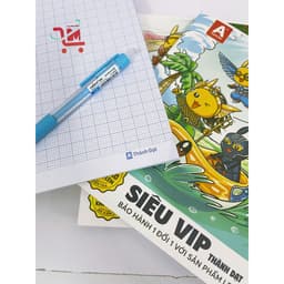 Lốc 10 Cuốn Tập/ Vở Siêu Vip Thành Đạt 4,5 Ô Ly 96tr- Đảm Bảo Không Lem [Định Lượng 120gsm) - Giao Mẫu Ngẫu Nhiên 9