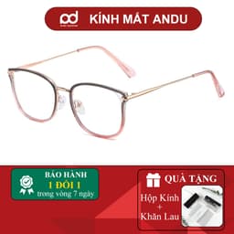 Gọng kính cận thời trang nữ ANDU EYEWEAR đáng vuông cánh tiên chất liệu kim loại - 2066 1