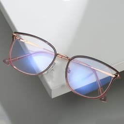 Gọng kính cận thời trang nữ ANDU EYEWEAR đáng vuông cánh tiên chất liệu kim loại - 2066 3